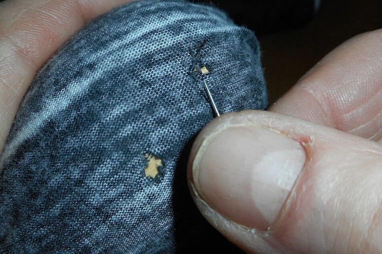 mending socks