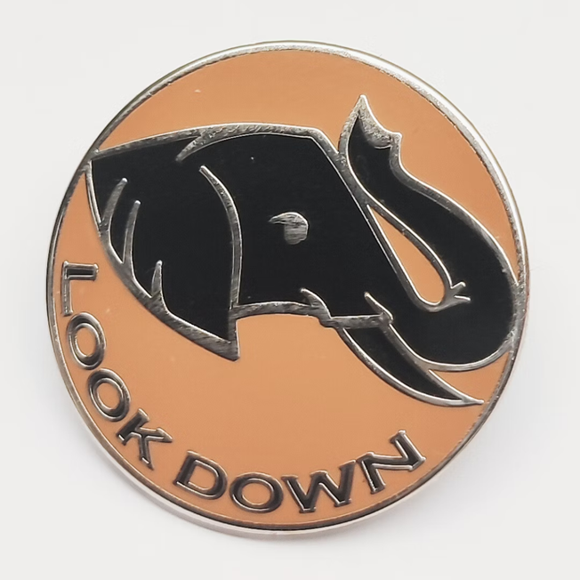 Black Elephant pin